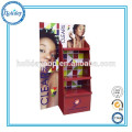 Carton Showcase Cardboard Floor Standing Make Up Display Stand